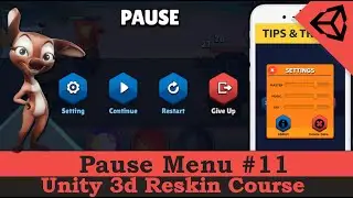 unity3d pause menu | Resken course |:القائمة الرئيسية  - شرح مبسط للكود