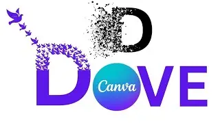 Text Dispersion Effect -  Canva Tutorial #canva #teachwithbasit #tutorial