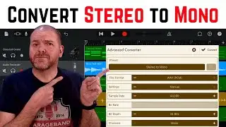 Convert STEREO to MONO in GarageBand iOS (iPad/iPhone)