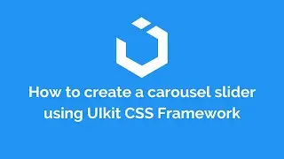 How to create a carousel slider using UIkit CSS Framework.