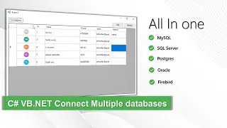 C# VB.NET Connect Multiple databases using DbManager  Library - MySQL, SQL Server, Oracle, Postgres