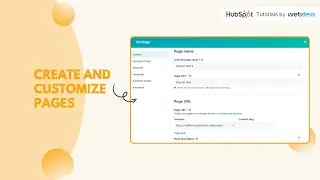 How to create and customize pages in HubSpot