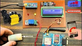 Missed Calls Based on & off Water Pump Using | GSM 800A | Motor Control