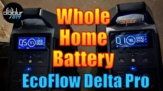 Whole Home Power Backup on MASSIVE Solar Batteries - Ecoflow Delta Pro