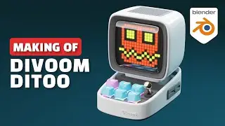 Creating a Divoom Computer from scratch in Blender!