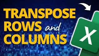 How to Swap Rows and Columns in Excel 🔥[EXCEL TIPS!]