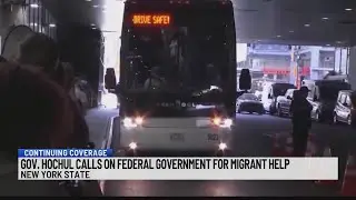 Gov. Hochul calls on federal government for migrant help