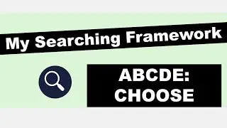 ABCDE | Step Three: Choose the Resources to Search | Five Minute Friday