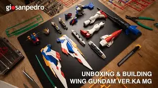 Noob builds a Wing Gundam Ver.Ka MG - The Origin of ASMR Gunpla Beat Building