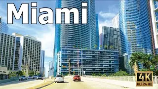 Miami 4K - Driving from Downtown to Miami Beach