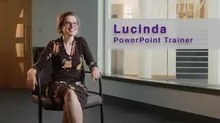 Lucinda introduces herself and her Microsoft PowerPoint classes