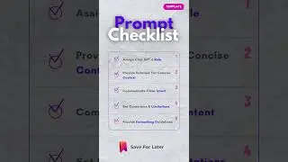 5 Point Checklist To Write Better Chat GPT Prompts