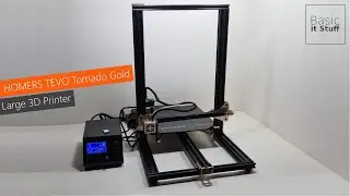 Large 3D Printer Big and cheap - TEVO Tornado Gold - Unboxing and First Use - Banggood