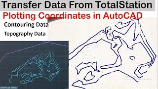 How to transfer data from Total Station to Computer & AutoCAD| Export Data from Total Station|