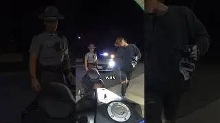 State trooper vs Awkward Biker