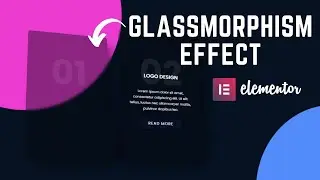 Elementor glass effect | Glassmorphism | Elementor tips and tricks