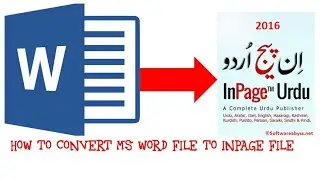 How to convert ms word file in to inpage file.