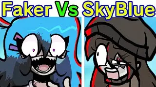 Friday Night Funkin Faker Sky VS Skyblue Week + All Endings (FNF Mod/Hard) (Markov Cover)