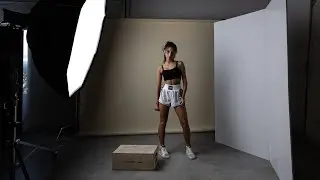 Using 1 Large Light + V-Flat - Photographing Boxing Shorts