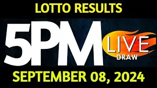 Lotto Result Today 5:00 pm draw September 08, 2024 Sunday PCSO LIVE