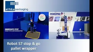 Robot S7 Stop & Go stretch wrapping machine manufactured by Robopac