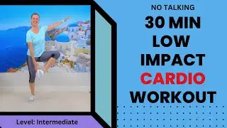 30 minute Low Impact Cardio Walking Workout at Home | No squats, no jumping, no floor