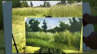 Plein air painting. How to paint a Summer landscape