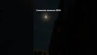 Solar Eclipse 2024. Все наши эмоции слышны за кадром. Солнечное затмение 2024 #solareclipse