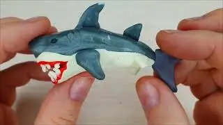 How to make a clay shark  Shark clay modelling  Sea Animals