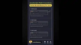 All JavaScript Math Function.🔮These functions can be used for various mathematical operations in js🤯