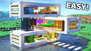 ⛏️ Minecraft : ULTIMATE Modern House 🏡 [ Build Tutorial for Survival ]