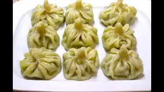 Хинкали острые, много зелени и перца! Spicy Georgian dumplings!