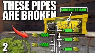 I BUILT A SURFACE TO CAVE PIPING SYSTEM TO SYPHON A CLANS LOOT | Solo Rust