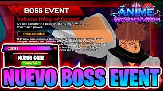 NUEVO CODE💎🏆SUKUNA BOSS EVENT FILTRADO😱🌌 ANIME VANGUARDS 🌌 #roblox