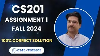 CS201 Assignment 1 fall 2024 solution | CS201 Assignment 1 100% correct solution