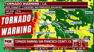 San Francisco Gets Rare Tornado Warning As Atmospheric River Slams West Coast