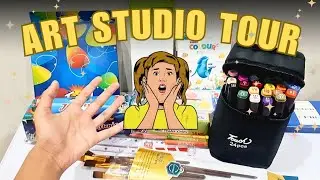 Showing My All Art Supplies 🎨🤩 | Art Studio Tour