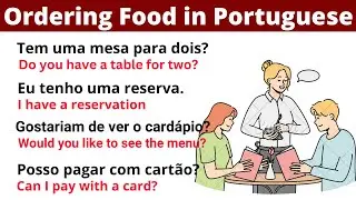 How To Order Food in Portuguese!