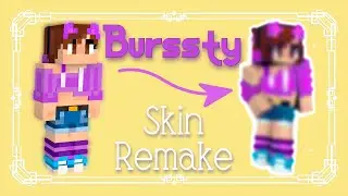 Remaking Sarah Burssty's Minecraft Skin! (Speedpaint)