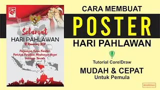 Cara Membuat POSTER Hari Pahlawan Untuk Pemula - CorelDraw Tutorial