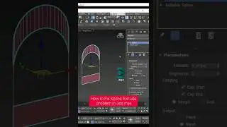 How to Fix Spline Extrude problem in 3ds max 