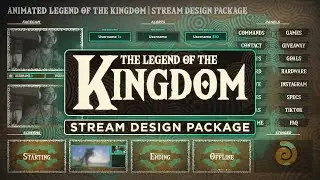 Animated The Legend of Zelda: Tears of the Kingdom inspired Twitch Overlay Package