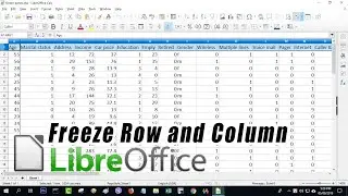 Freeze row and column in LibreOffice Calc | NETVN