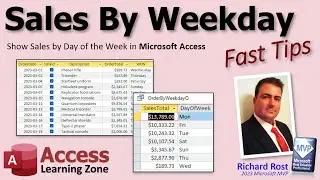 Show Sales by Day of the Week in Microsoft Access