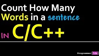 How to count number of words in a string in C/C++