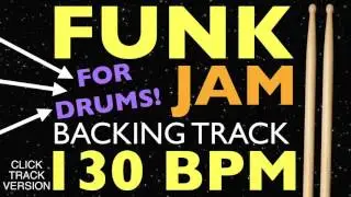 Funk Backing Track For Drums With A Metronome