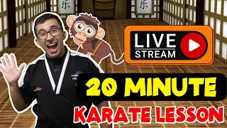 20 Minute Karate For Kids | LIVE With Master Kelley & Dojo! (Week 60)