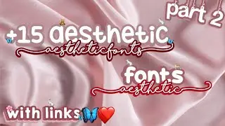 ׁ𐚁 +15 fonts aesthetic || with links 🕊🤍