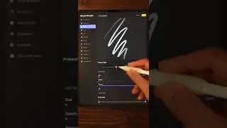 How to add a sharp end to your brush in procreate #foryou #artist #drawing #procreate #tiktok #tips