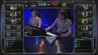 Gambit Gaming (GMB) vs Fnatic (FNC) Jungle Karma vs Aatrox | EU LCS Summer 2013 W7D1 | Full Game HD